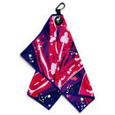 Galaxy Drip Golf Towel | 24” x 16” Microfiber Towel | Magnetic Clip & Carabiner | Premium Golf Accessory
