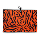 Tiger Tempo Golf Towel | 24” x 16” Microfiber Towel | Magnetic Clip & Carabiner | Premium Golf Accessory
