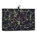 Lightning Strike Golf Towel | 24” x 16” Microfiber Towel | Magnetic Clip & Carabiner | Premium Golf Accessory