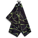 Lightning Strike Golf Towel | 24” x 16” Microfiber Towel | Magnetic Clip & Carabiner | Premium Golf Accessory