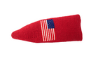 American Flag Red Needlepoint Blade Putter Headcover