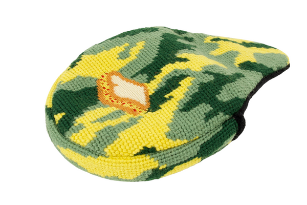 Pimento Cheese Needlepoint Mallet Putter Headcover