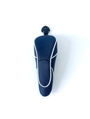 Sassy Caddy: Hybrid Headcover - Navy with White Piping