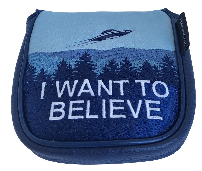 L.A.B. DF2.1 Embroidered Center Shaft Putter Cover by ReadyGOLF - I Want to Believe PRE-ORDER