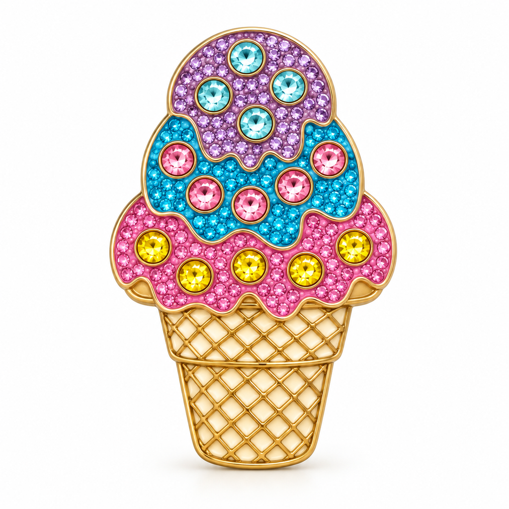 Bonjoc: Ice Cream Cone Ball Marker & Hat Clip