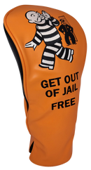 Get Out of Jail Free Embroidered Driver Headcover by ReadyGOLF