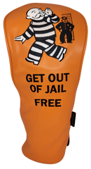 Get Out of Jail Free Embroidered Driver Headcover by ReadyGOLF