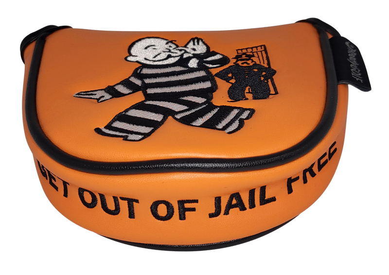 Get Out of Jail Embroidered Putter Cover - Mallet