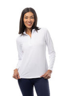 SanSoleil: Ladies UPF 50 SolTek Lux Long Sleeve Mock - 900622