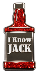 "I Know Jack" Ball Marker & Hat Clip with Crystals by ReadyGolf