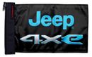 Jeep 4Xe 12"x18" Forever Wave Flag for Jeep Wrangler JL 2-Door 2018-Present