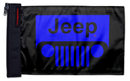 Jeep Grill 12"x18" Forever Wave Flag for Boats