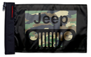 Jeep Grill 12"x18" Forever Wave Flag for Boats