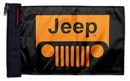 Jeep Grill 12"x18" Forever Wave Flag for Golf Carts