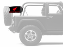 Bucking Bronco 12"x18" Forever Wave Flag for Jeep Wrangler LJ 2003-2006