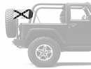 Confederate Subdued 12"x18" Forever Wave Flag for Jeep Wrangler LJ 2003-2006