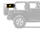 Bucking Bronco 12"x18" Forever Wave Flag for Jeep Wrangler YJ 1986-1995