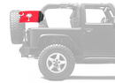 State Flag South Carolina Big Red 12"x18" Forever Wave Flag for Jeep Wrangler TJ 1996-2006