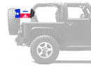 State Flag Texas Don't Tread 12"x18" Forever Wave Flag for Jeep Wrangler JK 2-Door 2007-2018