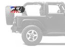One Nation 12"x18" Forever Wave Flag for Jeep Wrangler YJ 1986-1995