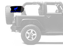 Bucking Bronco 12"x18" Forever Wave Flag for Jeep Wrangler JLU 4-Door 2018-Present