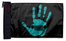 Jeep Wave 12"x18" Forever Wave Flag for Jeep Wrangler JKU 4-Door 2007-2018