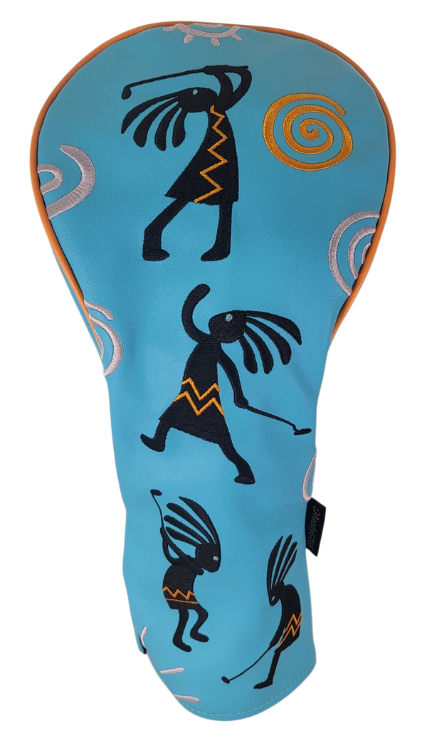 Kokopelli Golfer Embroidered Driver Headcover by ReadyGOLF