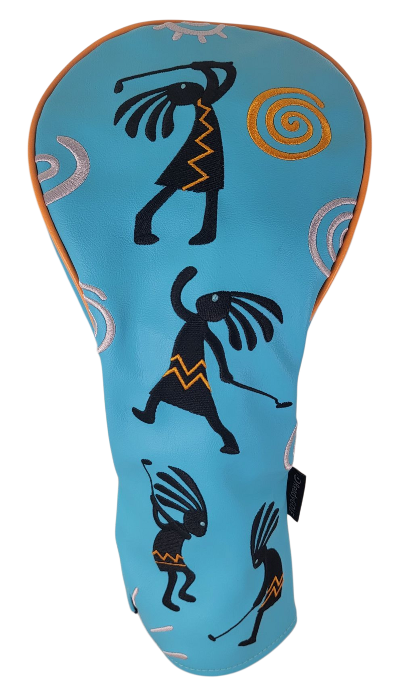 Kokopelli Golfer Embroidered Driver Headcover by ReadyGOLF