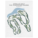 Kapalua Golf , The Plantation Course, Hawaii - Printed Golf Courses