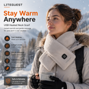 LITEGUEST USB Heated Neck Warmer for Hiking, Skiing & Winter Travel
