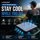 LITEGUEST Ventilated Cooling Seat Cushion | Outdoor USB Airflow Comfort