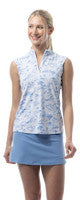 SanSoleil: Ladies Solair Cool Ultra-Mesh Sleeveless Zip Mock - 900654
