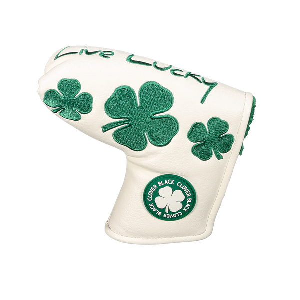 Black Clover Live Lucky Blade Putter Cover - Live Lucky Evergreen Golf