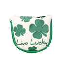 Black Clover Live Lucky Mallet Putter Cover - Live Lucky Evergreen Golf