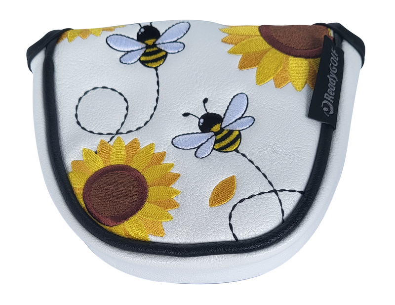 Let It Bee Embroidered Putter Cover - Mallet by ReadyGOLF