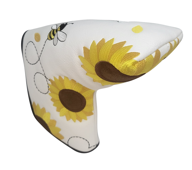 Let It Bee Embroidered Blade Putter Cover by ReadyGOLF