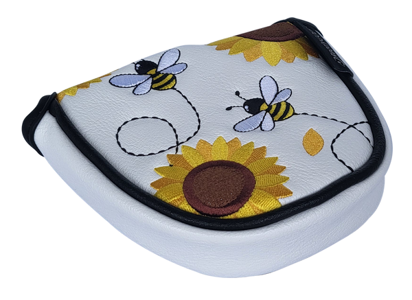 Let It Bee Embroidered Putter Cover - Mallet by ReadyGOLF