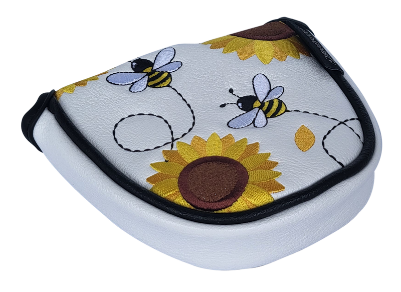 Let It Bee Embroidered Putter Cover - Mallet by ReadyGOLF