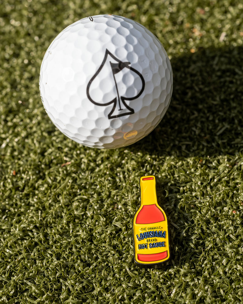 Pins and Aces - Louisiana Hot Sauce Ball Marker