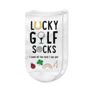 🏌️‍♂️ Lucky Golf Socks – Funny No-Show Socks for Golfers ⛳🍀
