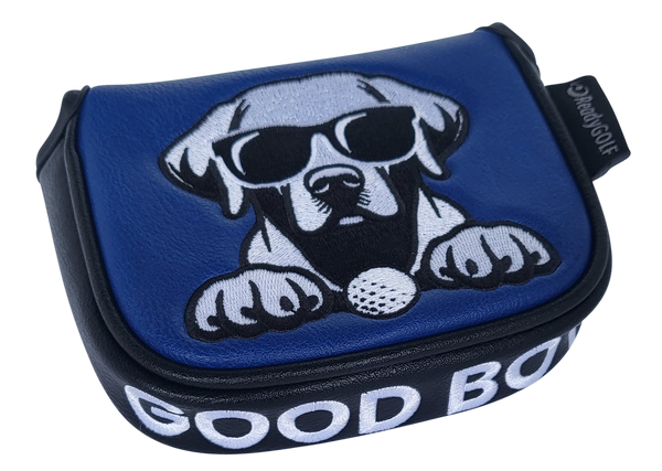 L.A.B. MEZZ MAX Embroidered Center Shaft Putter Cover by ReadyGOLF - Black Lab - Good Boy