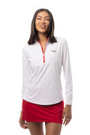 SanSoleil: Ladies Solair Cool Ultra-Mesh Long Sleeve Zip Mock - 900653