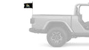 Miami Marlins 11"x17" Forever Wave Flag for Jeep Wrangler JK 2-Door 2007-2018