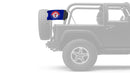 Texas Rangers 11"x17" Forever Wave Flag for Jeep Wrangler CJ-7 and CJ-8 1976-1986