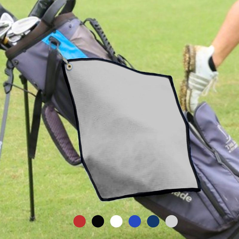 Pro Towels Blankets - Small Microfiber Waffle Golf Towel: Corner Grommet & Hook Pack of 3