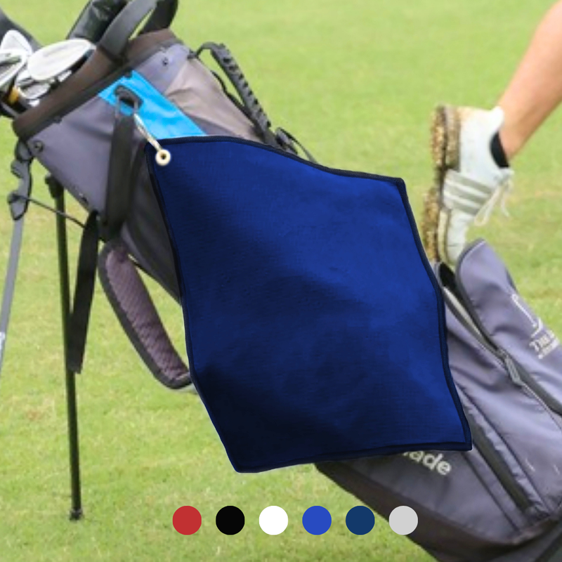Pro Towels Blankets - Small Microfiber Waffle Golf Towel: Corner Grommet & Hook Pack of 3