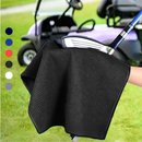 Pro Towels Blankets - Medium Microfiber Waffle Golf Towel: Black Trimmed Pack of 3