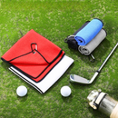 Pro Towels Blankets - Medium Microfiber Waffle Golf Towel: Corner Grommet & Hook Pack of 2