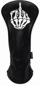 Skeleton Bone Middle Finger Embroidered Headcover -  Driver