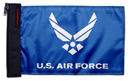 Air Force Blue12"x18" Forever Wave Flag for Jeep Wrangler JLU 4-Door 2018-Present